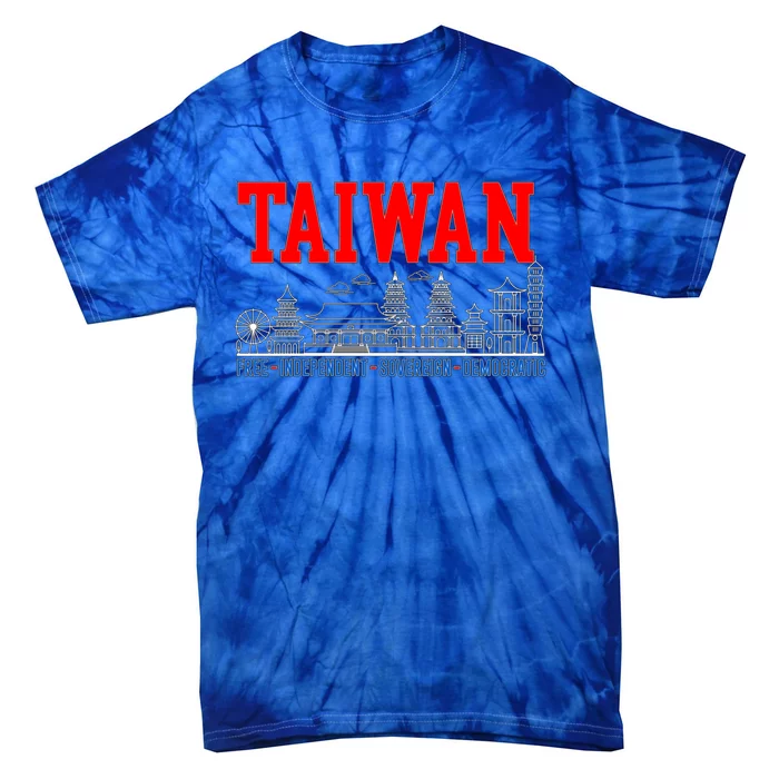 Taiwan Free Independent Sovereign Democratic Taiwanese Gift Tie-Dye T-Shirt