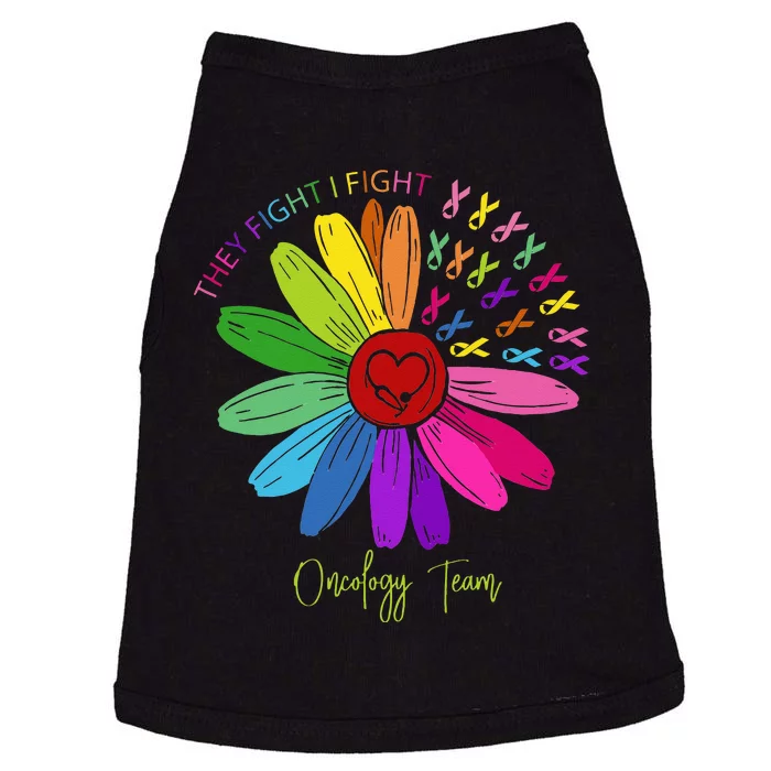 They Fight I Fight Oncology Team Sunflower Doggie Tank