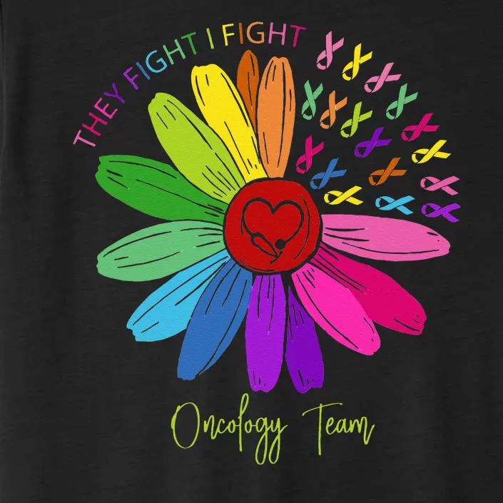 They Fight I Fight Oncology Team Sunflower ChromaSoft Performance T-Shirt