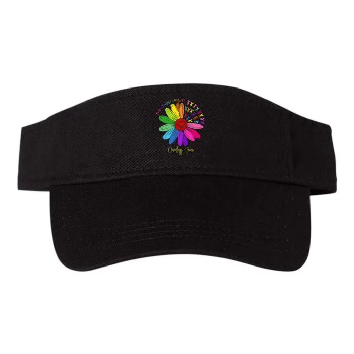 They Fight I Fight Oncology Team Sunflower Valucap Bio-Washed Visor