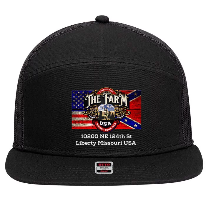 The Farm I Love Goats & Chickens 7 Panel Mesh Trucker Snapback Hat