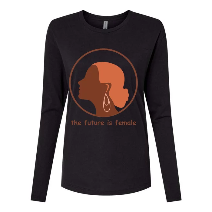 The Future Is Female Womens Cotton Relaxed Long Sleeve T-Shirt