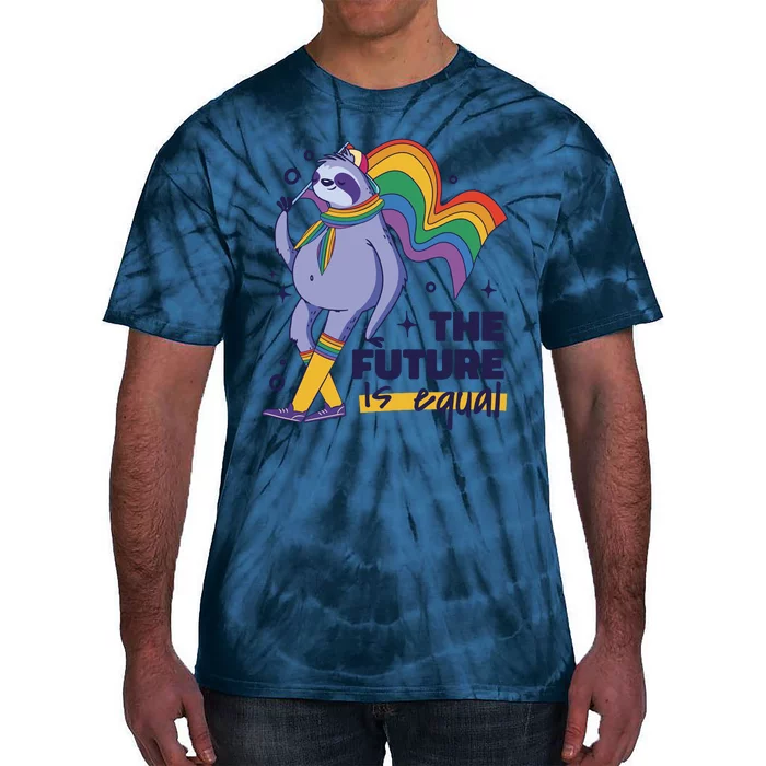 The Future Is Equal Sloth Pride Tie-Dye T-Shirt