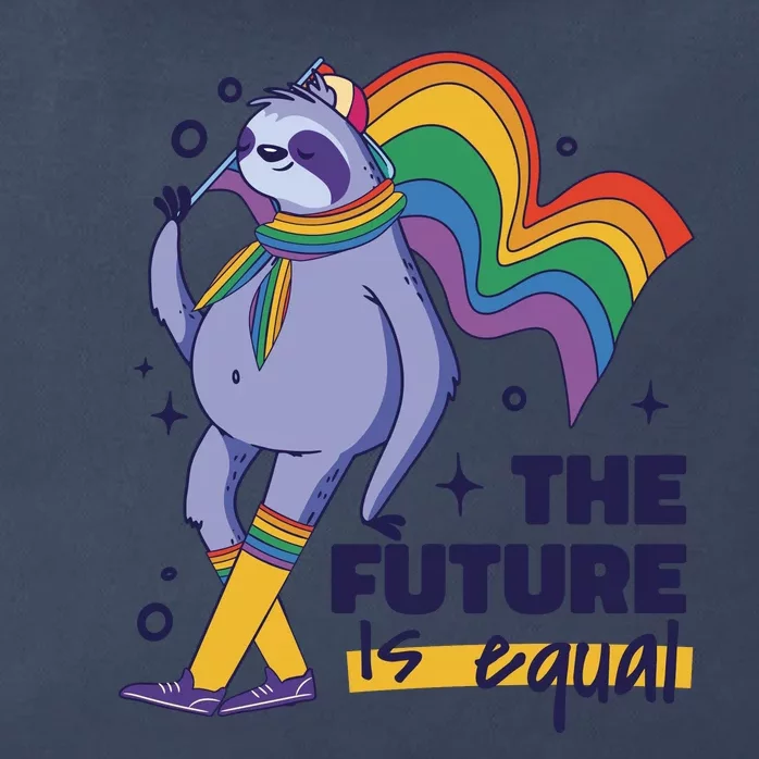 The Future Is Equal Sloth Pride Zip Tote Bag