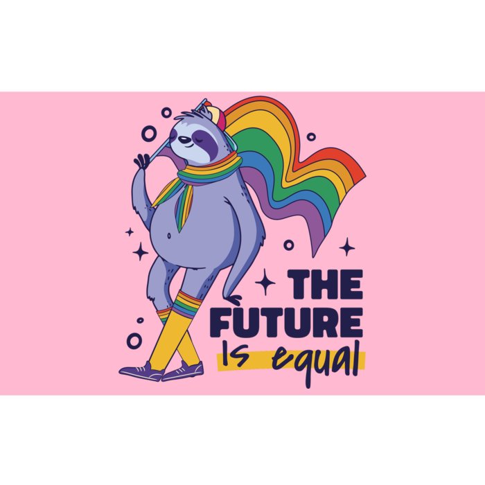 The Future Is Equal Sloth Pride Bumper Sticker