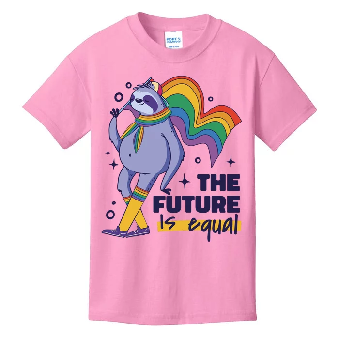 The Future Is Equal Sloth Pride Kids T-Shirt