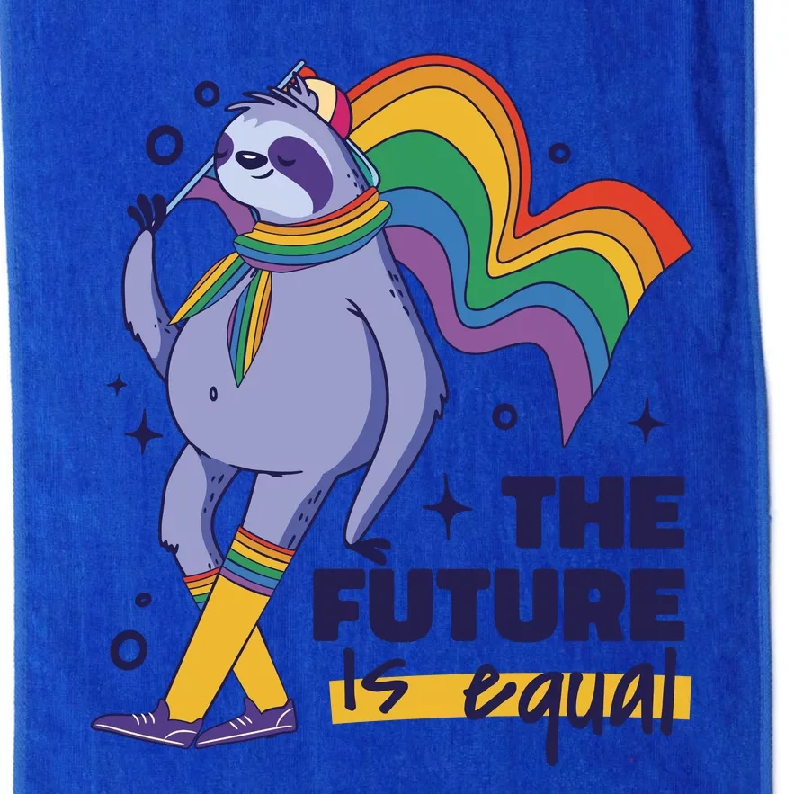 The Future Is Equal Sloth Pride Platinum Collection Golf Towel