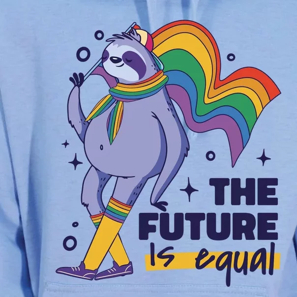 The Future Is Equal Sloth Pride Unisex Surf Hoodie