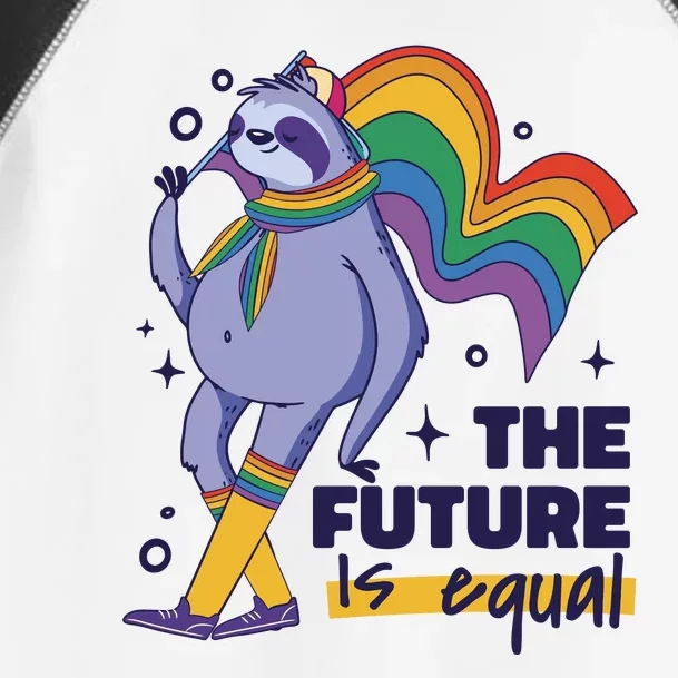 The Future Is Equal Sloth Pride Toddler Fine Jersey T-Shirt