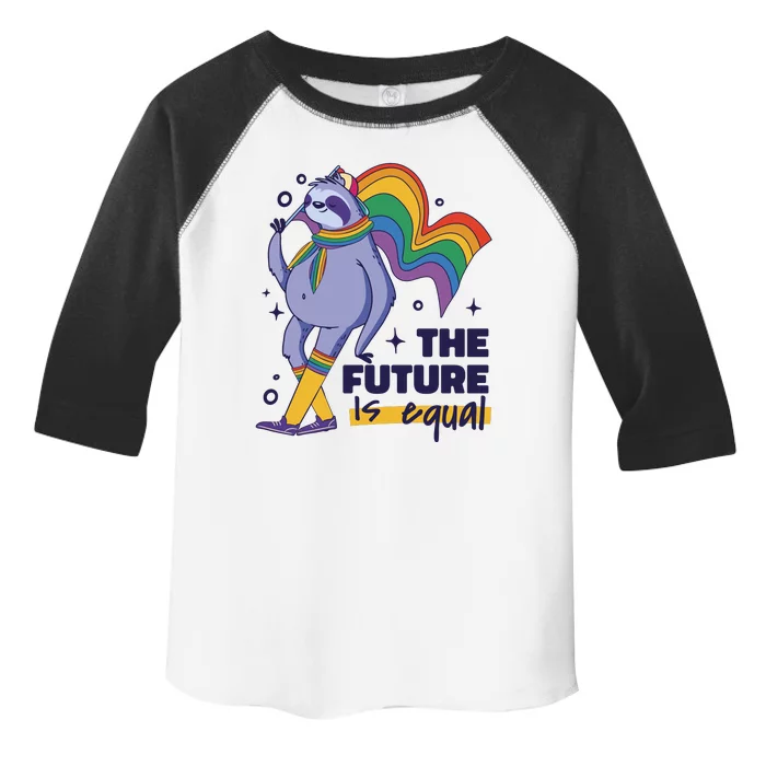 The Future Is Equal Sloth Pride Toddler Fine Jersey T-Shirt