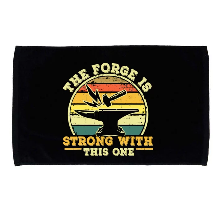 The Forge Is Strong With This One Funny Blacksmith Microfiber Hand Towel