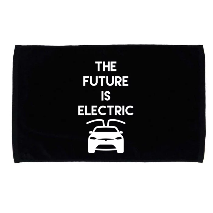 The Future Is Electric Car Microfiber Hand Towel