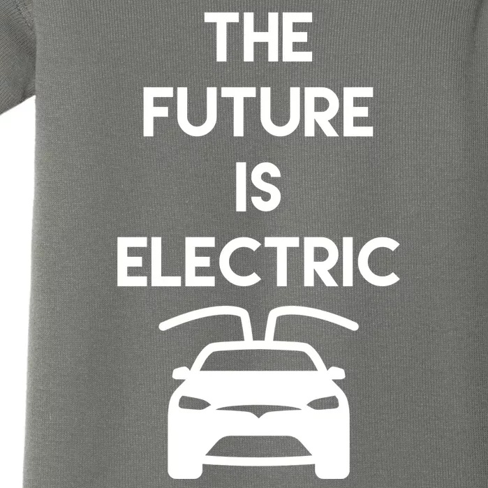 The Future Is Electric Car Baby Bodysuit