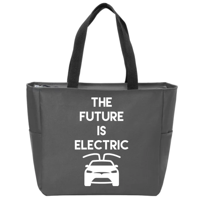 The Future Is Electric Car Zip Tote Bag