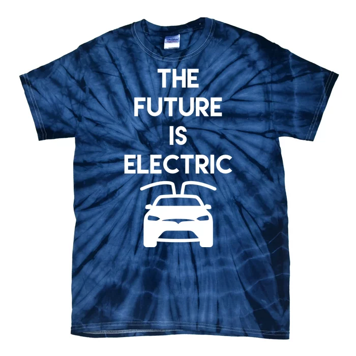 The Future Is Electric Car Tie-Dye T-Shirt