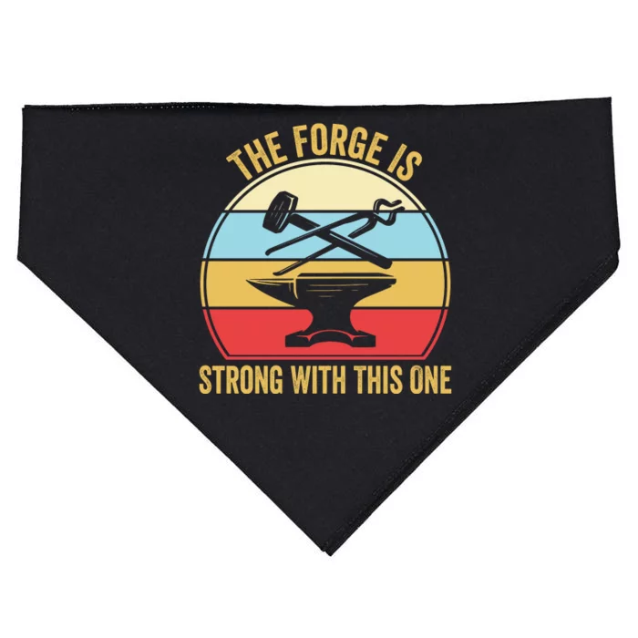 The Forge Is Strong With This One Funny Blacksmith USA-Made Doggie Bandana