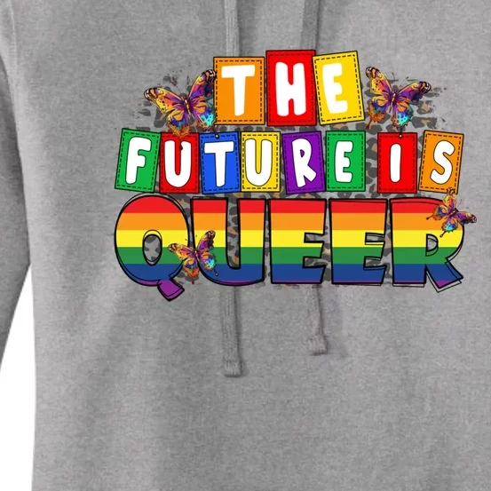 The Future Is Queer Lgbtq Rainbow Pride Gift Women's Pullover Hoodie