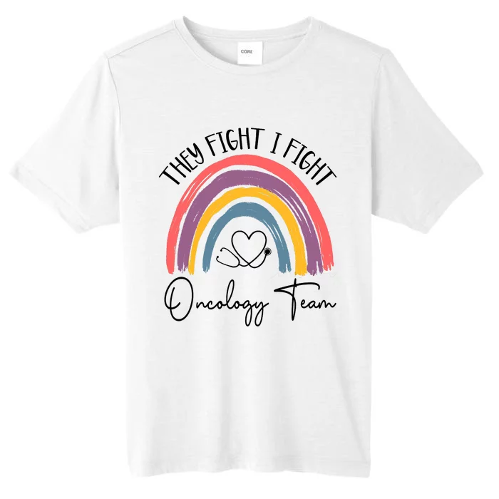 They Fight I Fight Oncology Team Boho Rainbow ChromaSoft Performance T-Shirt