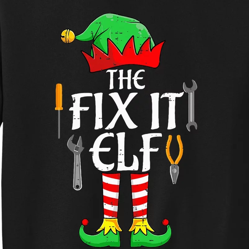 The Fix It Elf Christmas Family Matching Tall Sweatshirt