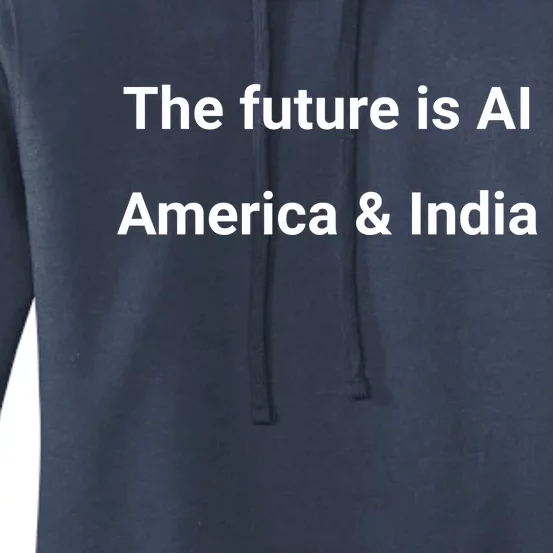 The Future Is Ai America And India Women's Pullover Hoodie