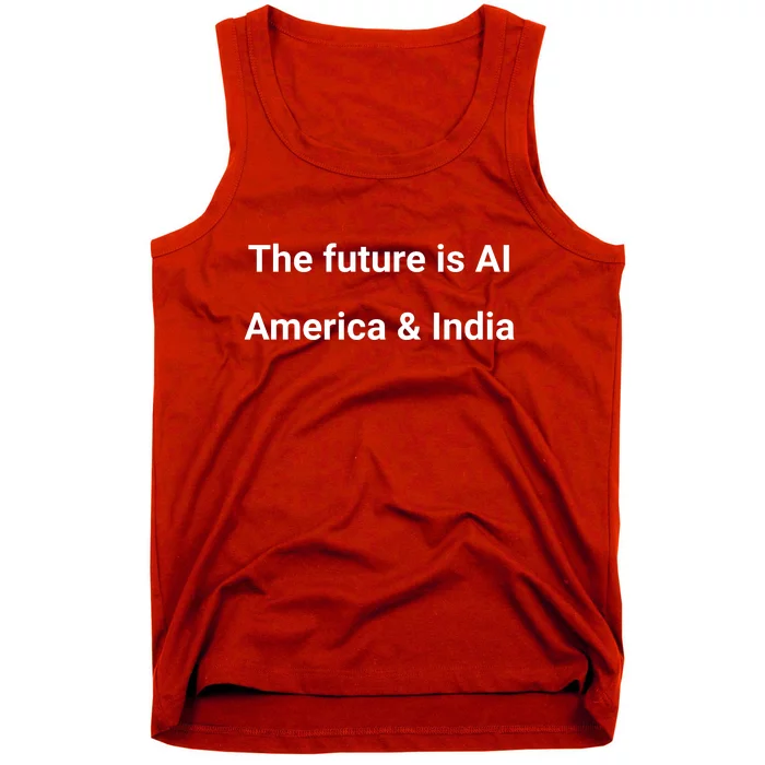 The Future Is Ai America And India Tank Top