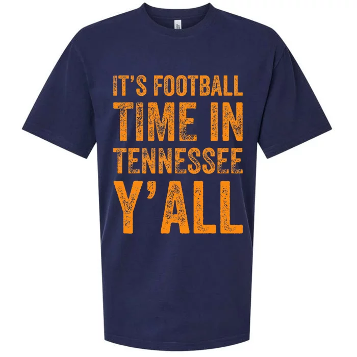 Tennessee Football ItS Football Time In Tennessee Yall Vol Sueded Cloud Jersey T-Shirt