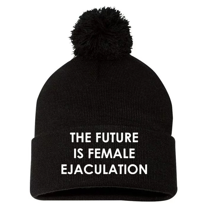 The Future Is Female Ejaculation Pom Pom 12in Knit Beanie