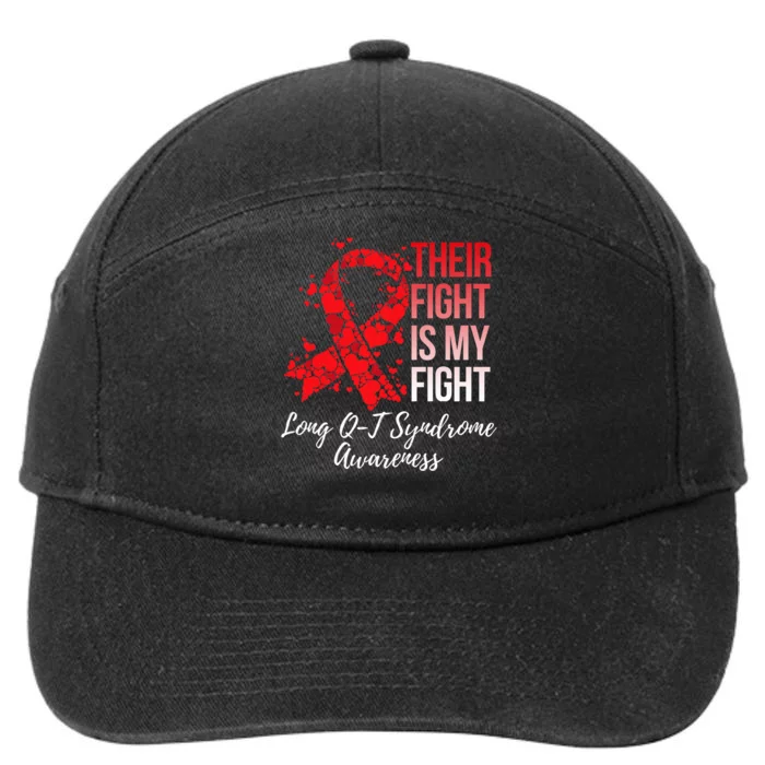 Their Fight Is My Fight Long Qt Syndrome Awareness 7-Panel Snapback Hat