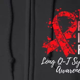 Their Fight Is My Fight Long Qt Syndrome Awareness Full Zip Hoodie