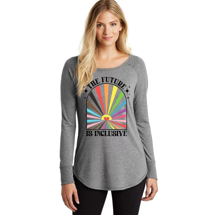 The Future Is Inclusive Lgbt Pride Month Rainbow Women's Perfect Tri Tunic Long Sleeve Shirt