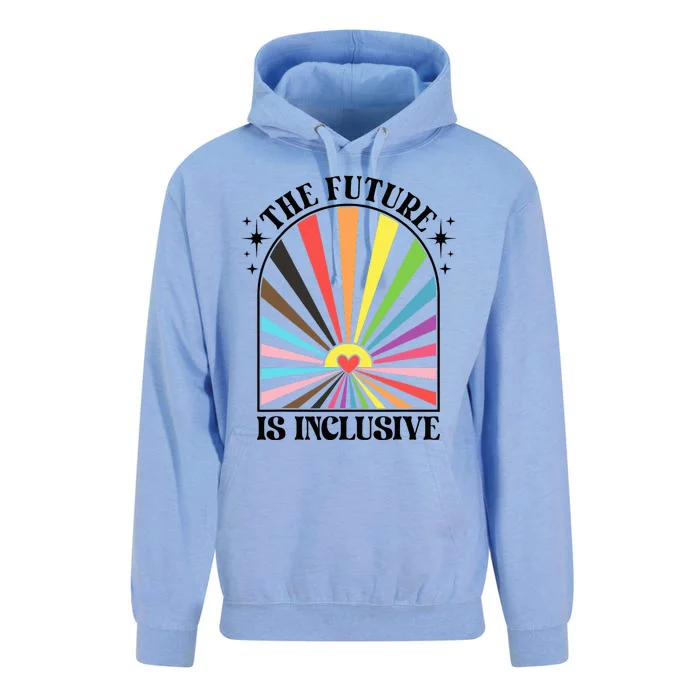 The Future Is Inclusive Lgbt Pride Month Rainbow Unisex Surf Hoodie