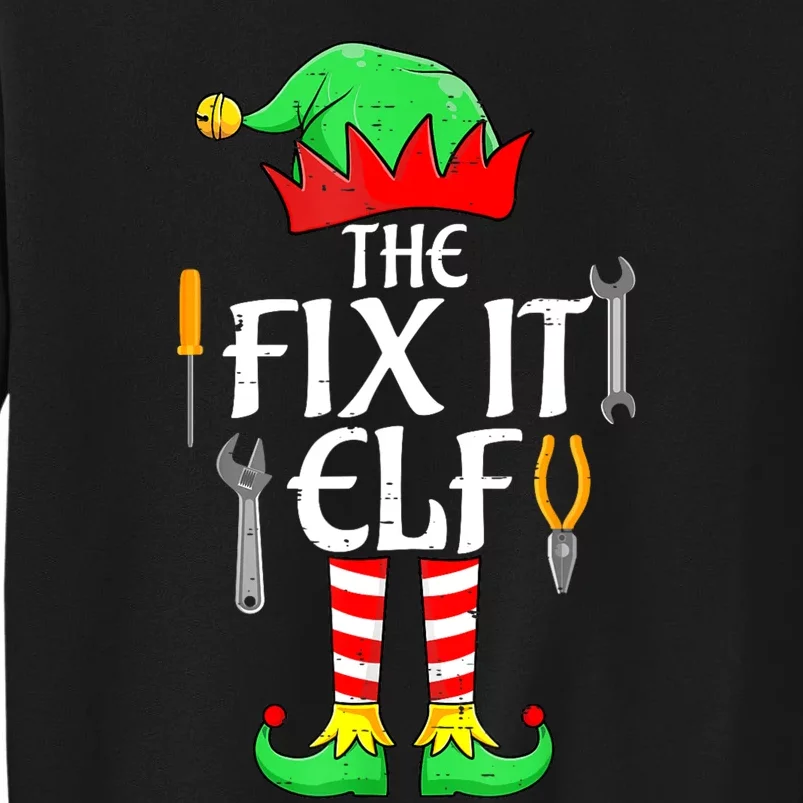 The Fix It Elf Christmas Family Matching Tall Sweatshirt