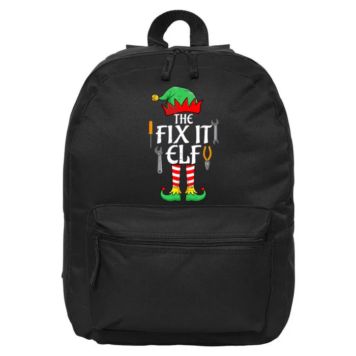 The Fix It Elf Christmas Family Matching 16 in Basic Backpack