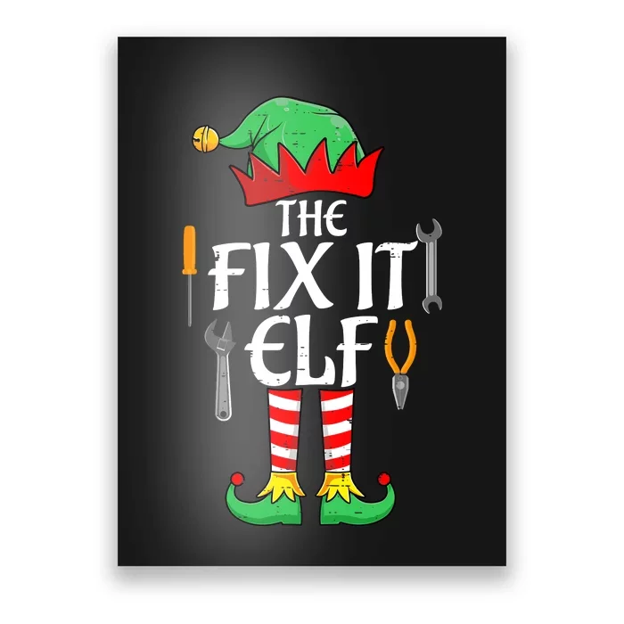 The Fix It Elf Christmas Family Matching Poster