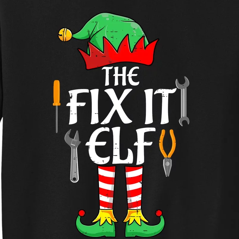 The Fix It Elf Christmas Family Matching Tall Sweatshirt