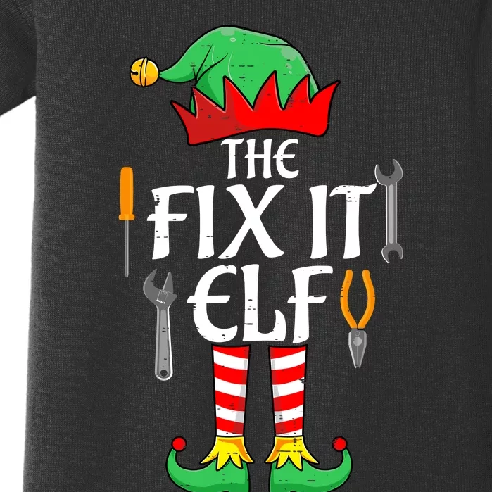 The Fix It Elf Christmas Family Matching Baby Bodysuit