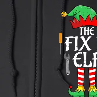 The Fix It Elf Christmas Family Matching Full Zip Hoodie