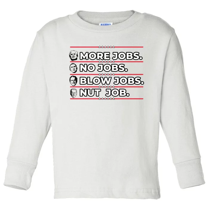 Trump Fan Job Politics Republican Toddler Long Sleeve Shirt