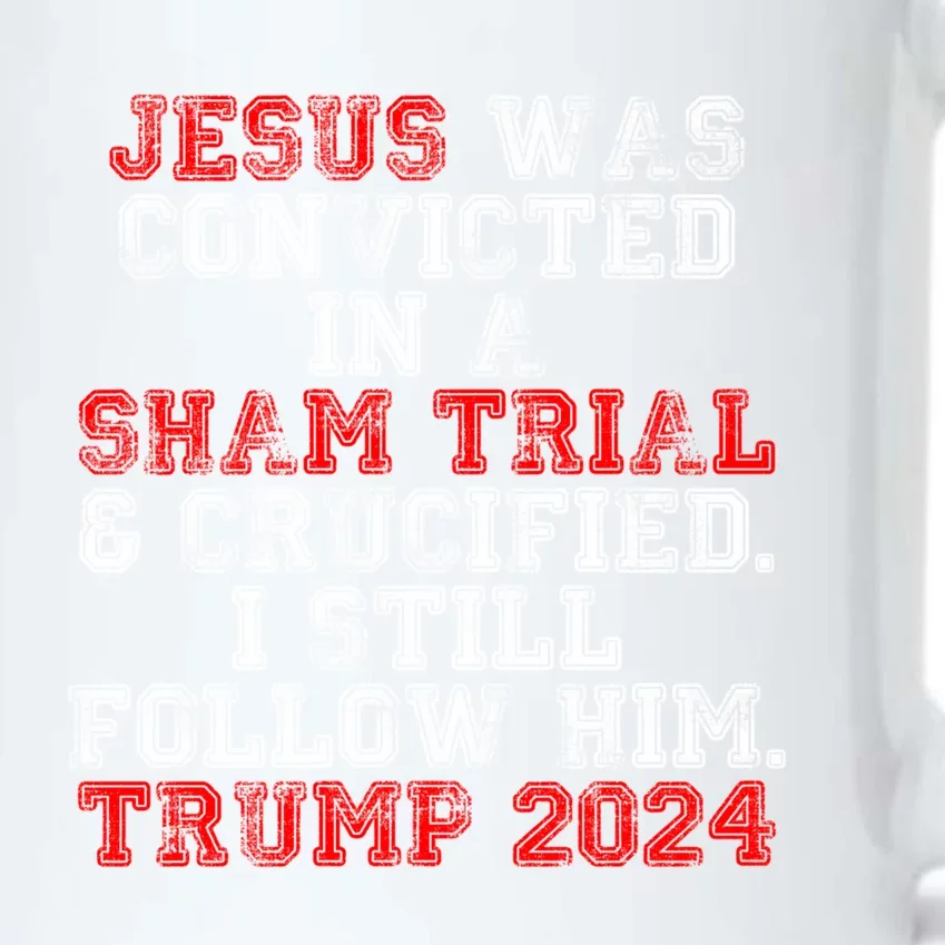 Trump Felon Jesus Convicted Follow Him Christian Trump 2024 Great Gift Black Color Changing Mug