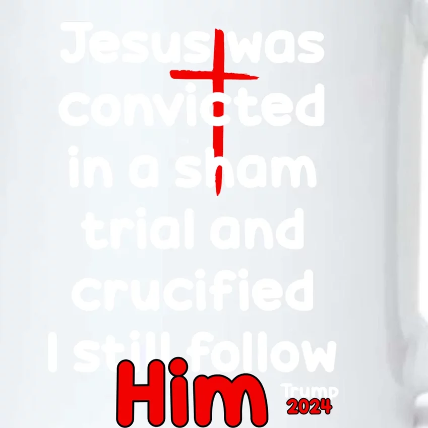 Trump Felon Jesus Convicted Follow Him Trump 2024 Gift Black Color Changing Mug