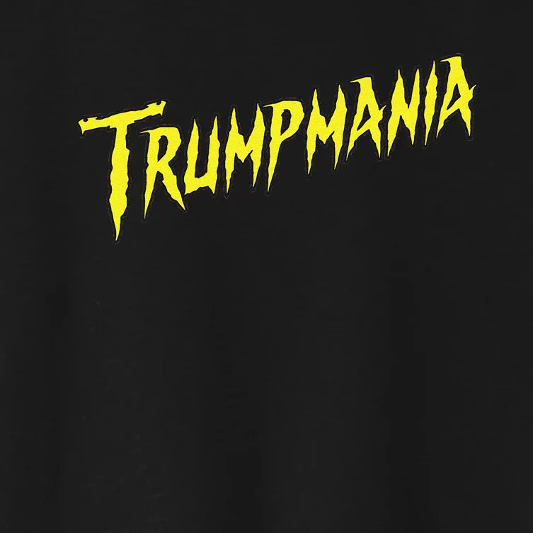 Trumpmania Funny Joke Humour Design Women's Crop Top Tee