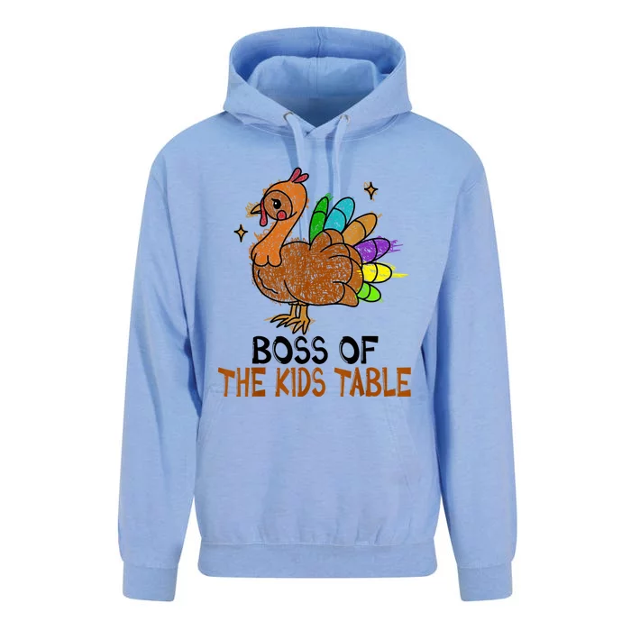 Thanksgiving For Kids Or Adult Boss Of The Kids Table Unisex Surf Hoodie