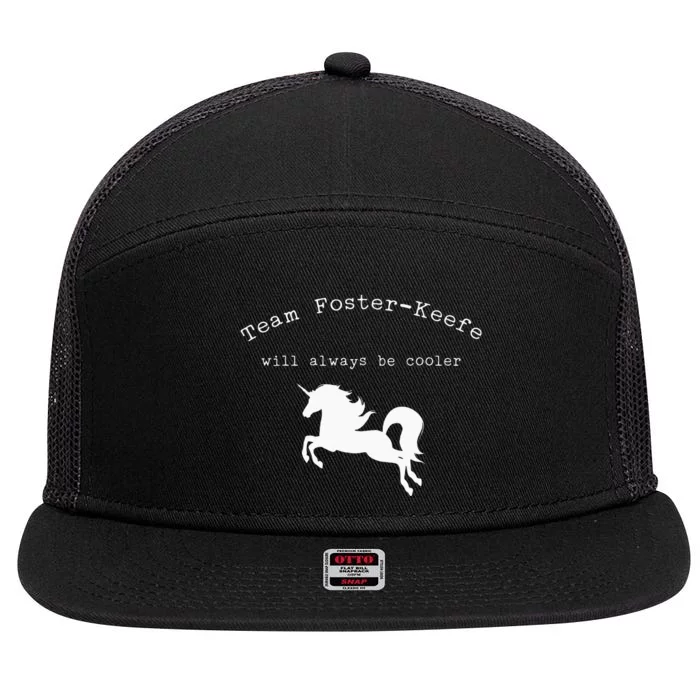 Team Foster Keefe Will Always Be Cooler 7 Panel Mesh Trucker Snapback Hat