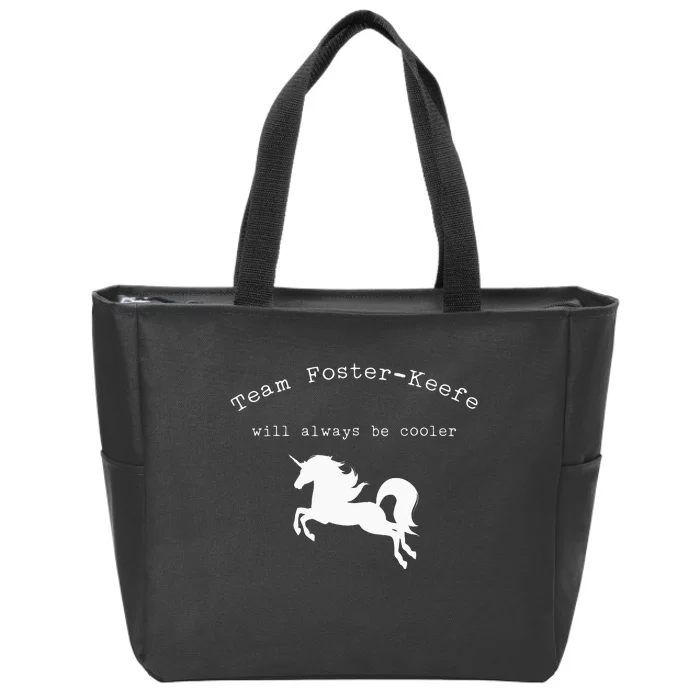 Team Foster Keefe Will Always Be Cooler Zip Tote Bag