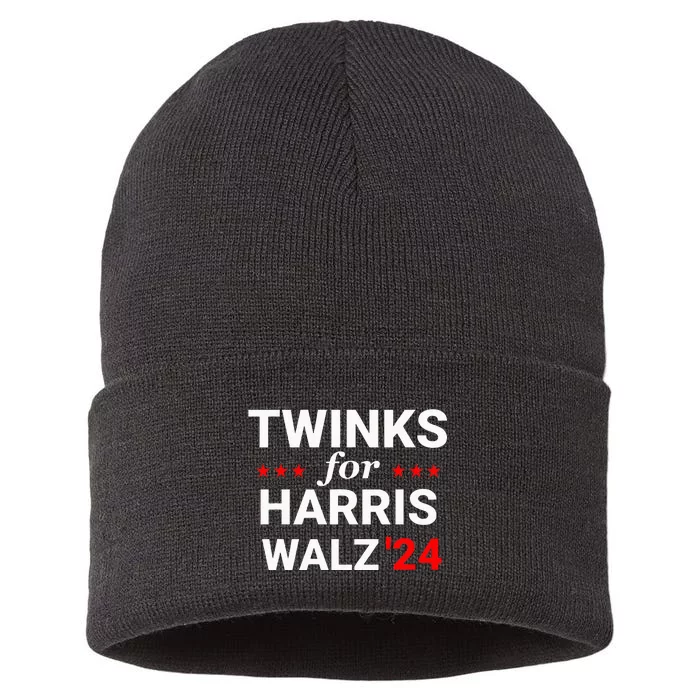 Twinks For Kamala Harris Tim Waltz 2024 Sustainable Knit Beanie