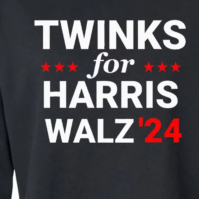 Twinks For Kamala Harris Tim Waltz 2024 Cropped Pullover Crew