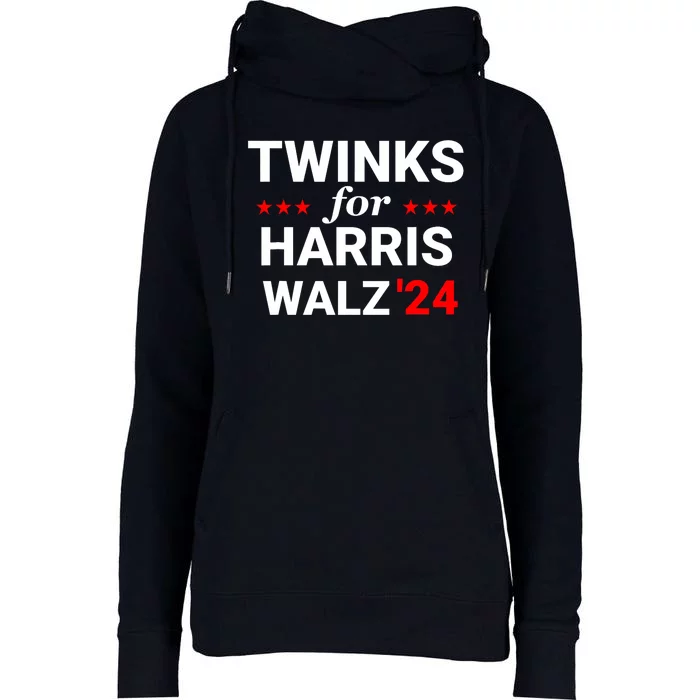 Twinks For Kamala Harris Tim Waltz 2024 Womens Funnel Neck Pullover Hood