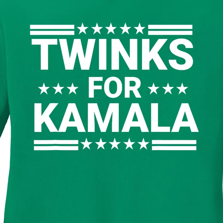 Twinks For Kamala Harris Ladies Long Sleeve Shirt