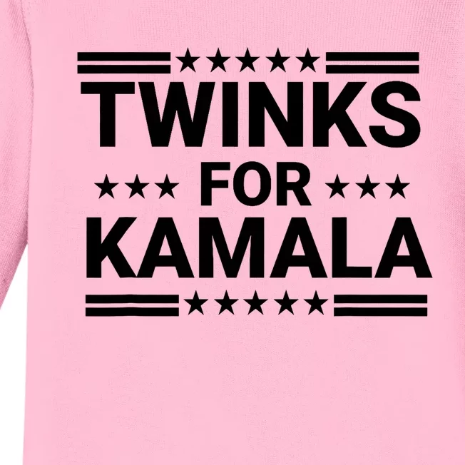 Twinks For Kamala Harris Baby Long Sleeve Bodysuit