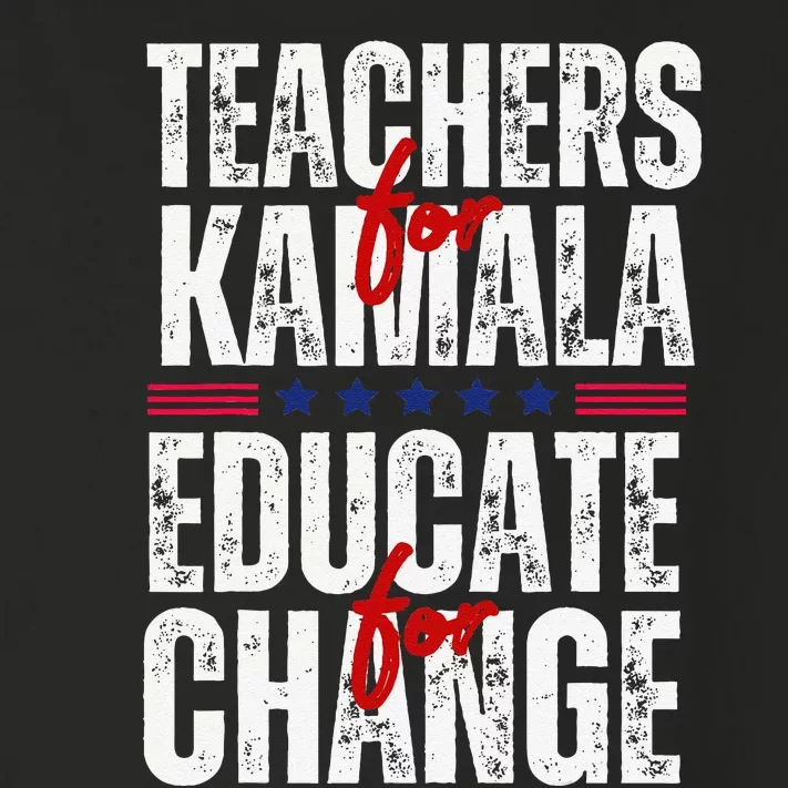 Teachers For Kamala Design Educate For Change Harris 47 Toddler Long Sleeve Shirt